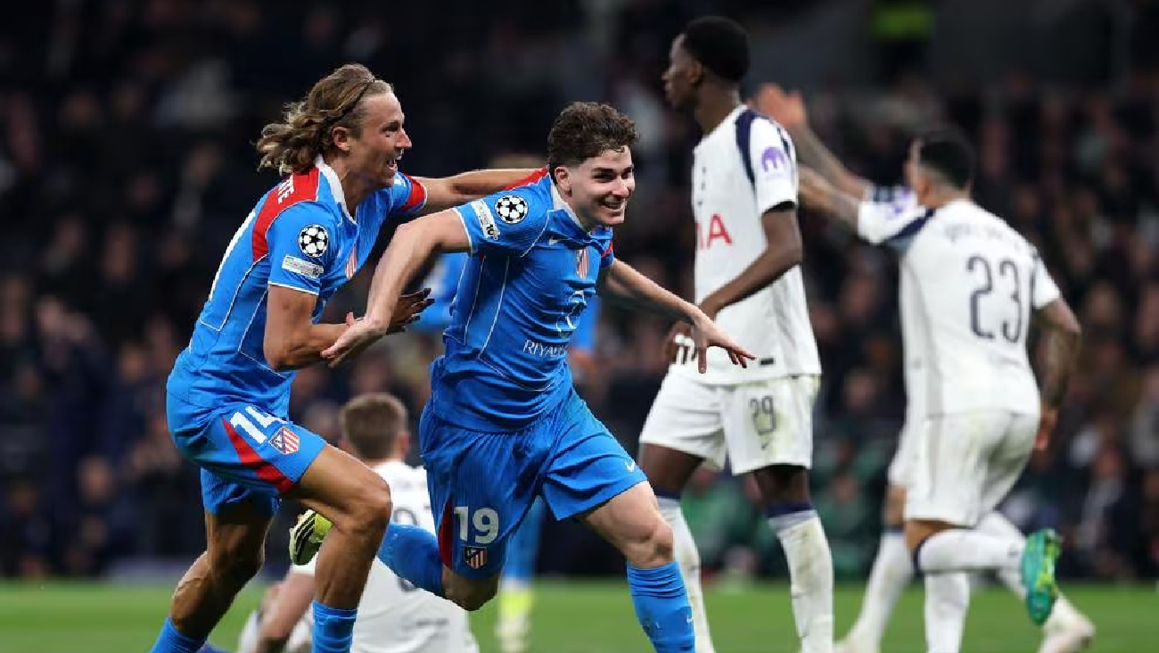 Tottenham 3-2 Atlético: Musso y Julián evitan un desastre 'colchonero'