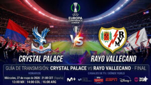 Cuándo y dónde ver Crystal Palace vs Rayo Vallecano: horarios y TV de la final de la Conference League