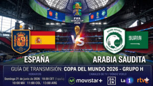 Cuándo y dónde ver España vs Arabia Saudita: horarios y TV del partido del Mundial