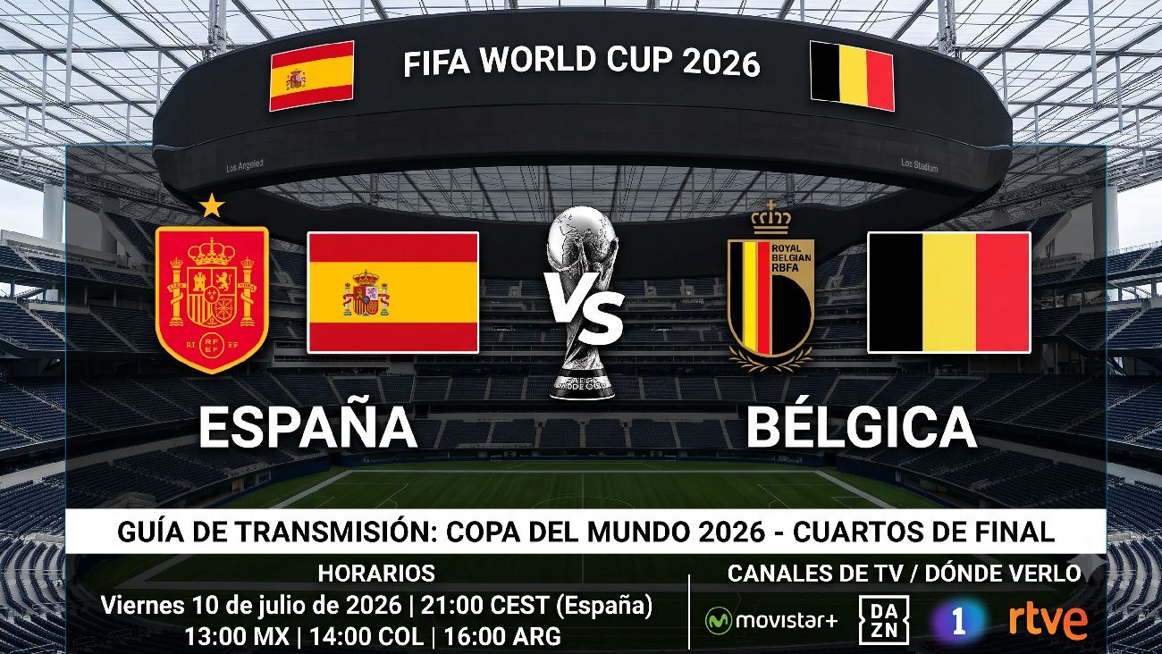 Cuándo y dónde ver España vs Bélgica: horarios y TV del partido del Mundial
