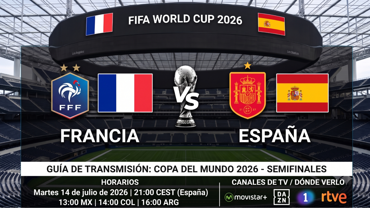 Cuándo y dónde ver Francia vs España: horarios y TV del partido del Mundial