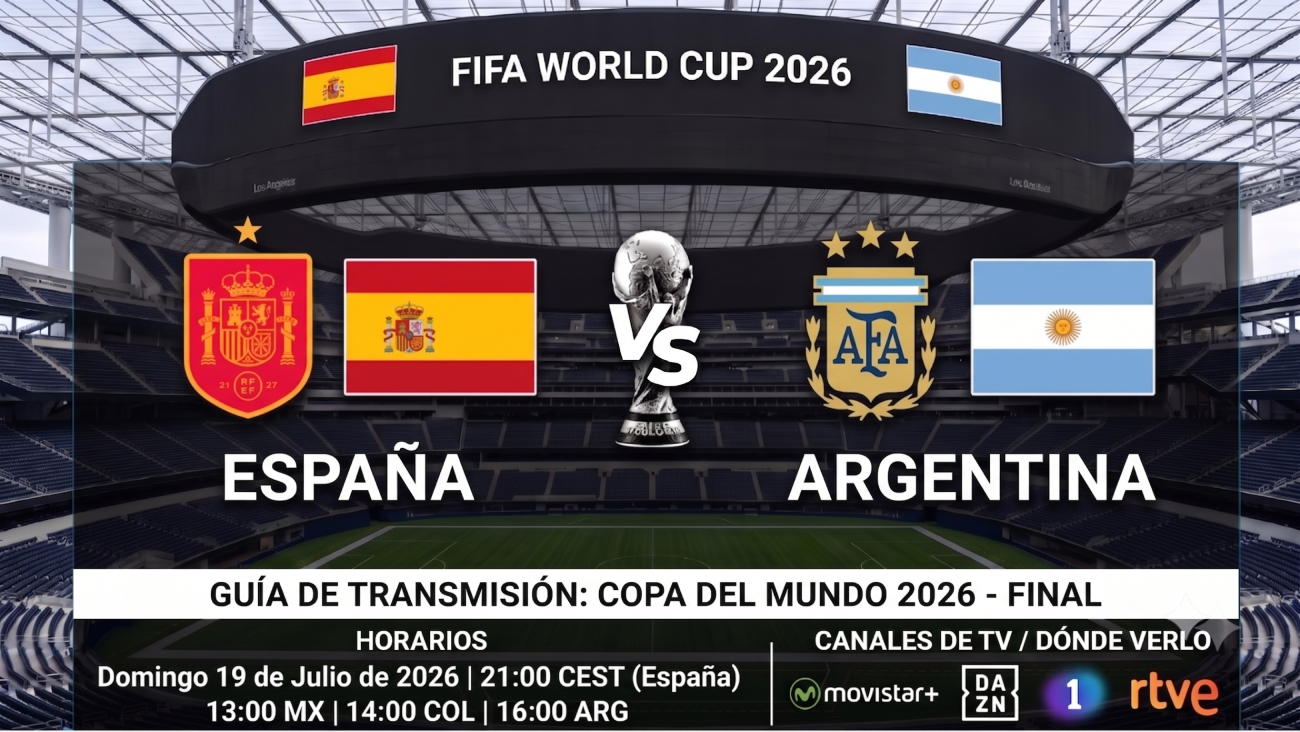 Cuándo y dónde ver España vs Argentina: horarios y TV de la final del Mundial