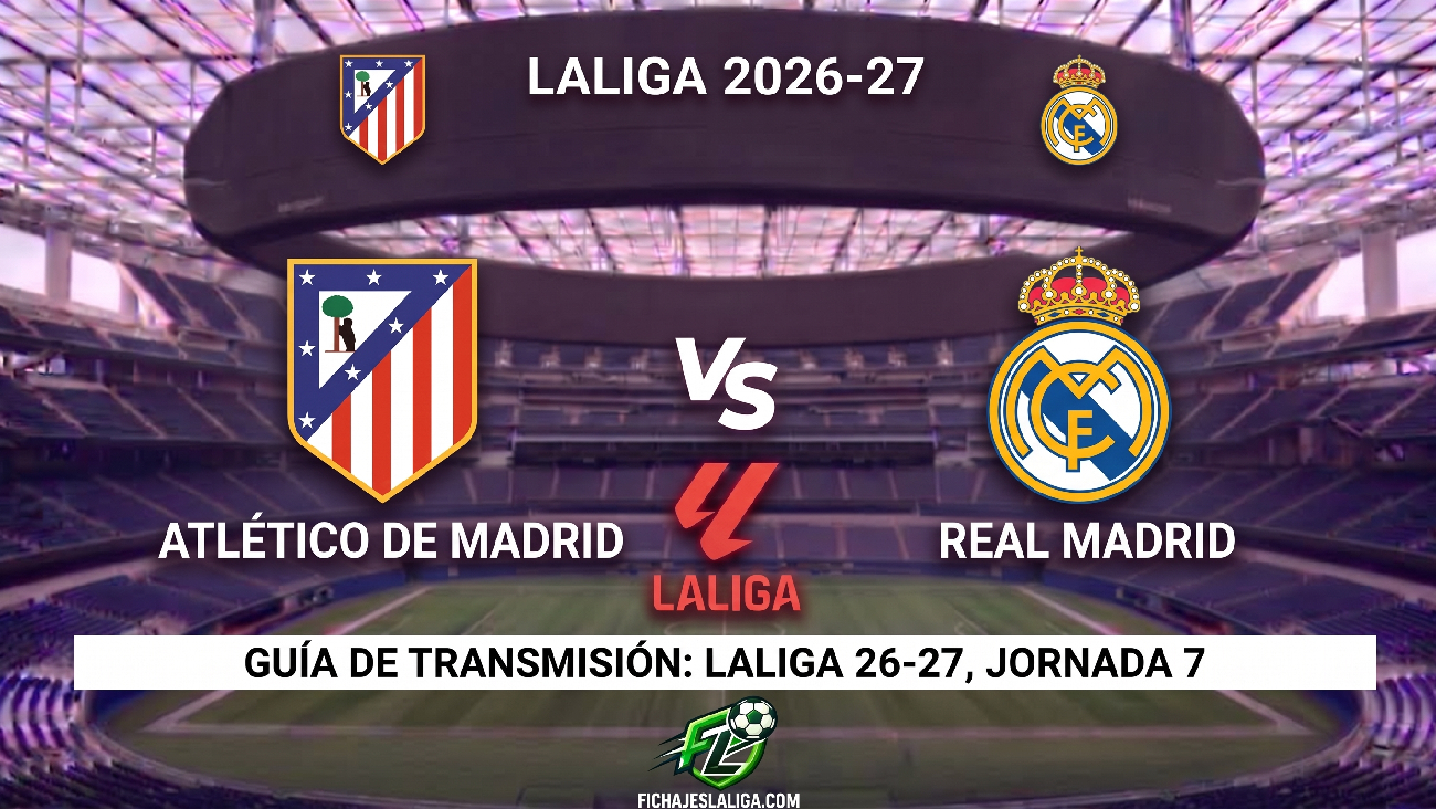 Atlético vs Real Madrid: horarios y guía de TV del partido de LaLiga 26-27