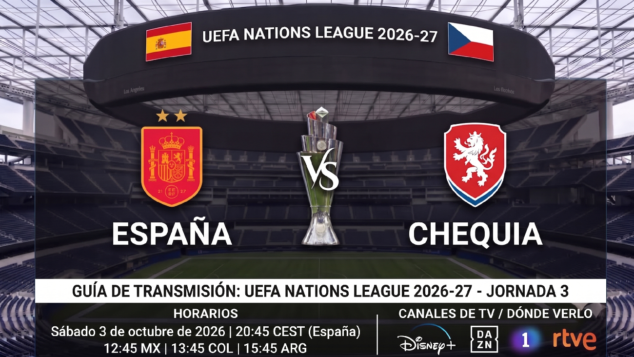 España vs Chequia: cuándo y dónde ver el partido de la Nations League