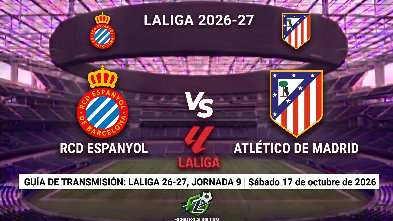 Espanyol vs Atlético: horarios y guía de TV del partido de LaLiga 26-27