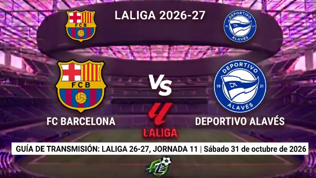 Barcelona vs Alavés: horarios y guía de TV del partido de LaLiga 26-27