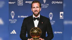 Harry Kane se hizo con el Balón de Oro 2026 en la gala 70 de France Football celebrada en Londres. Kylian Mbappé y Lamine Yamal completaron el podio.